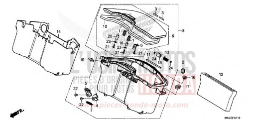 POCHE CENTRALE GL1800J de 2018